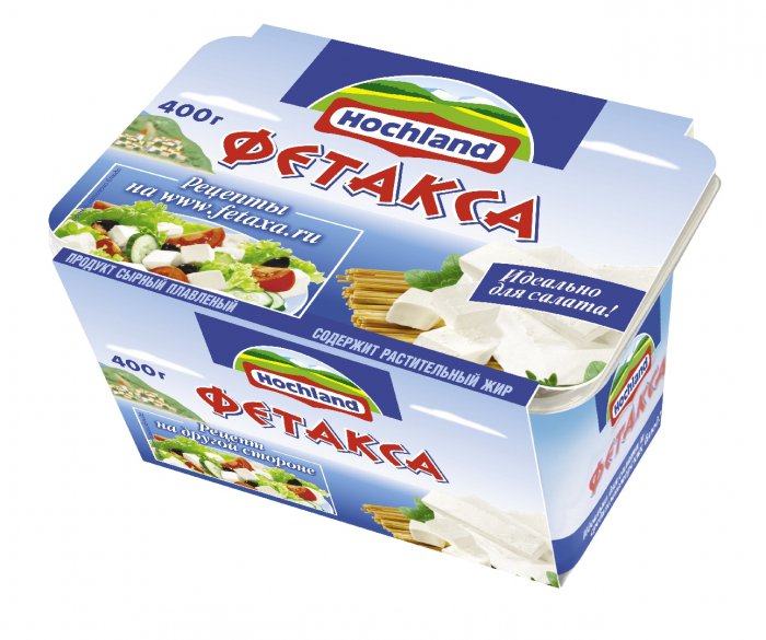 Продукт сырный плавленый Фетакса 400 гр