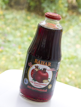Гранатовый сок Bahar в стеклянной бутылке