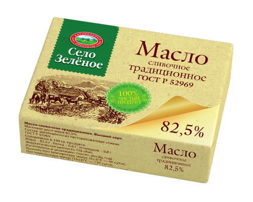 Масло сливочное "Село зелёное" 82,5%
